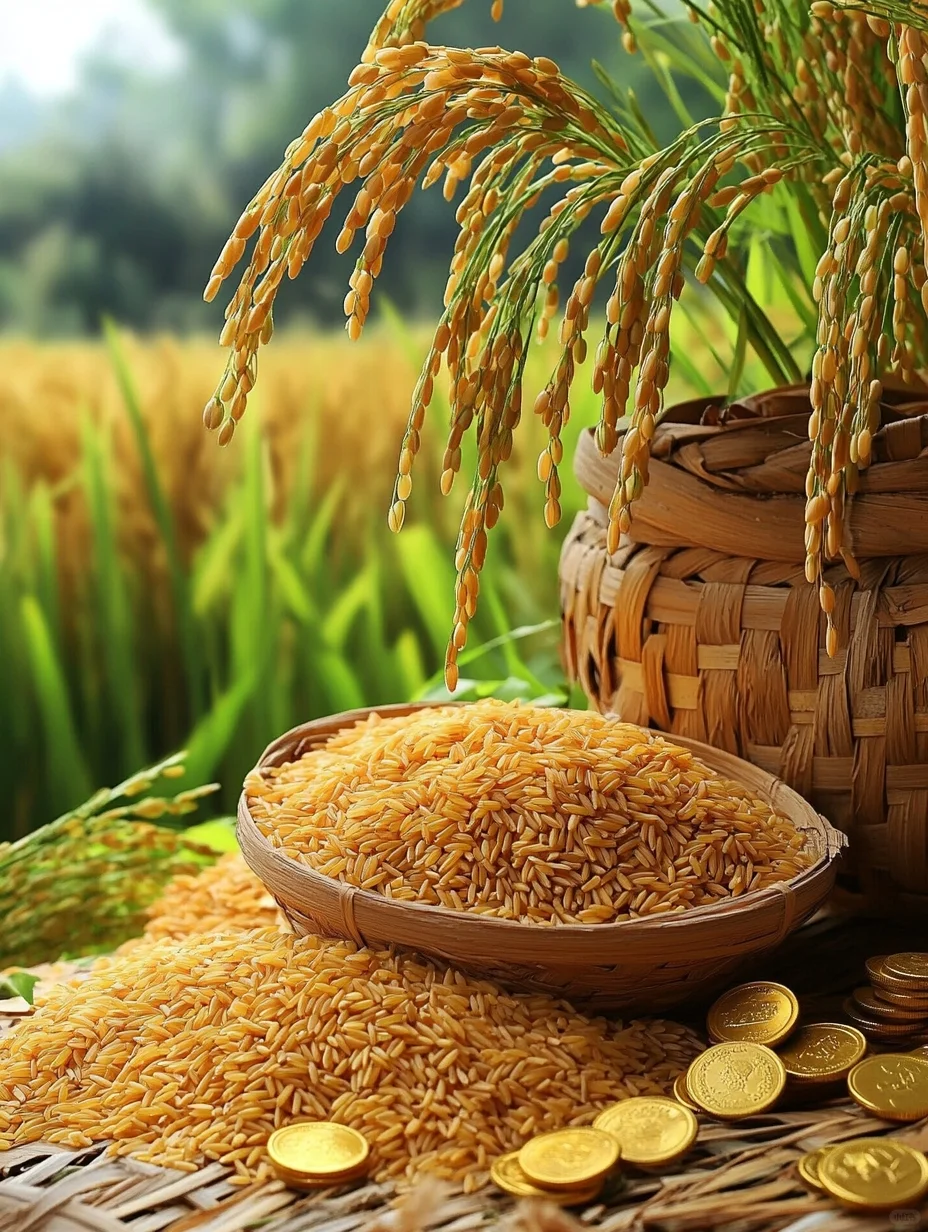 稻谷飘香，五谷丰收，满载而归！