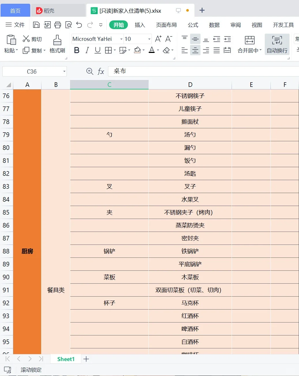突然发现新家入住清单的重要性了…