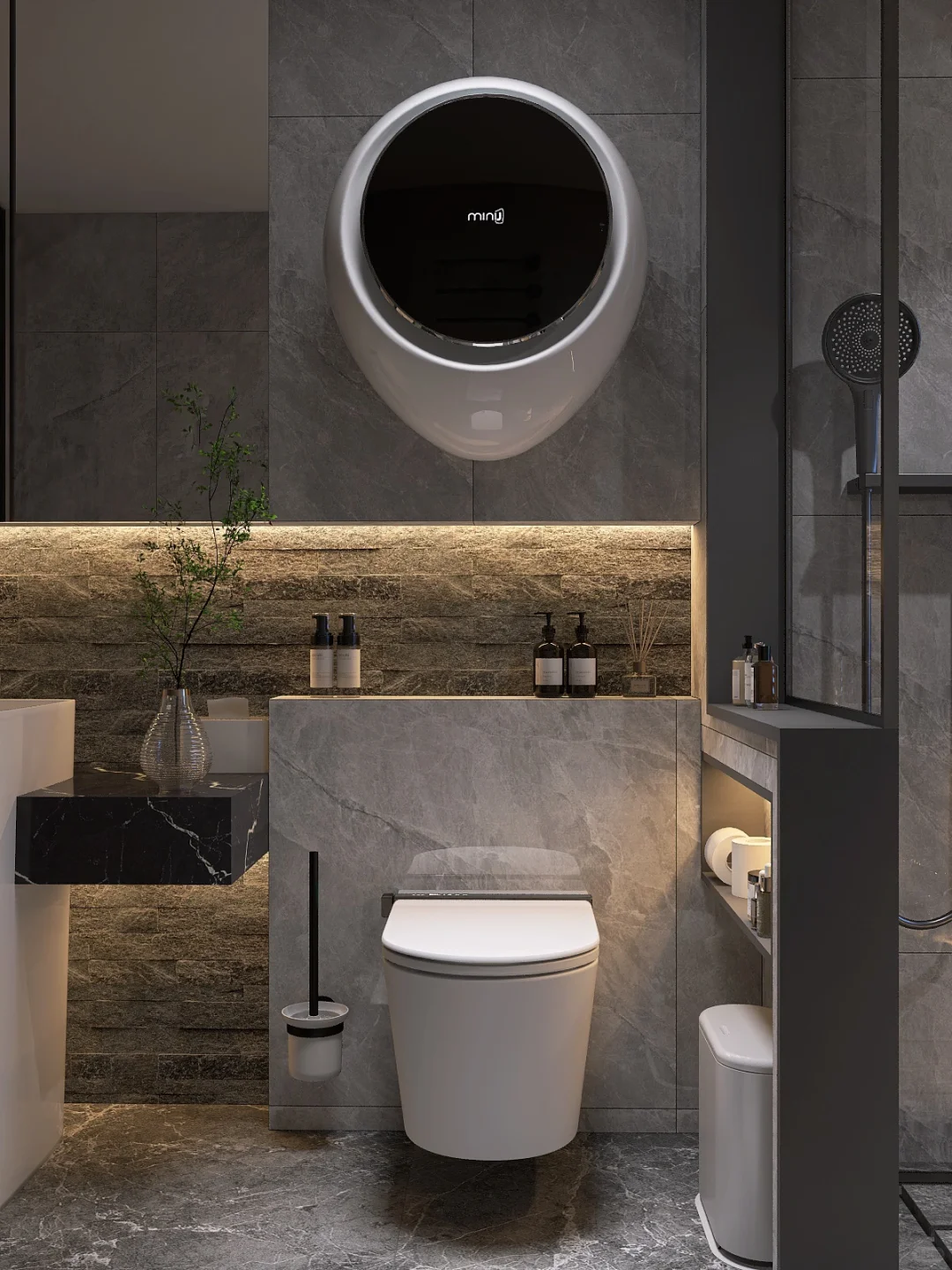 ?没想到这么成功，这浴室也太高级了