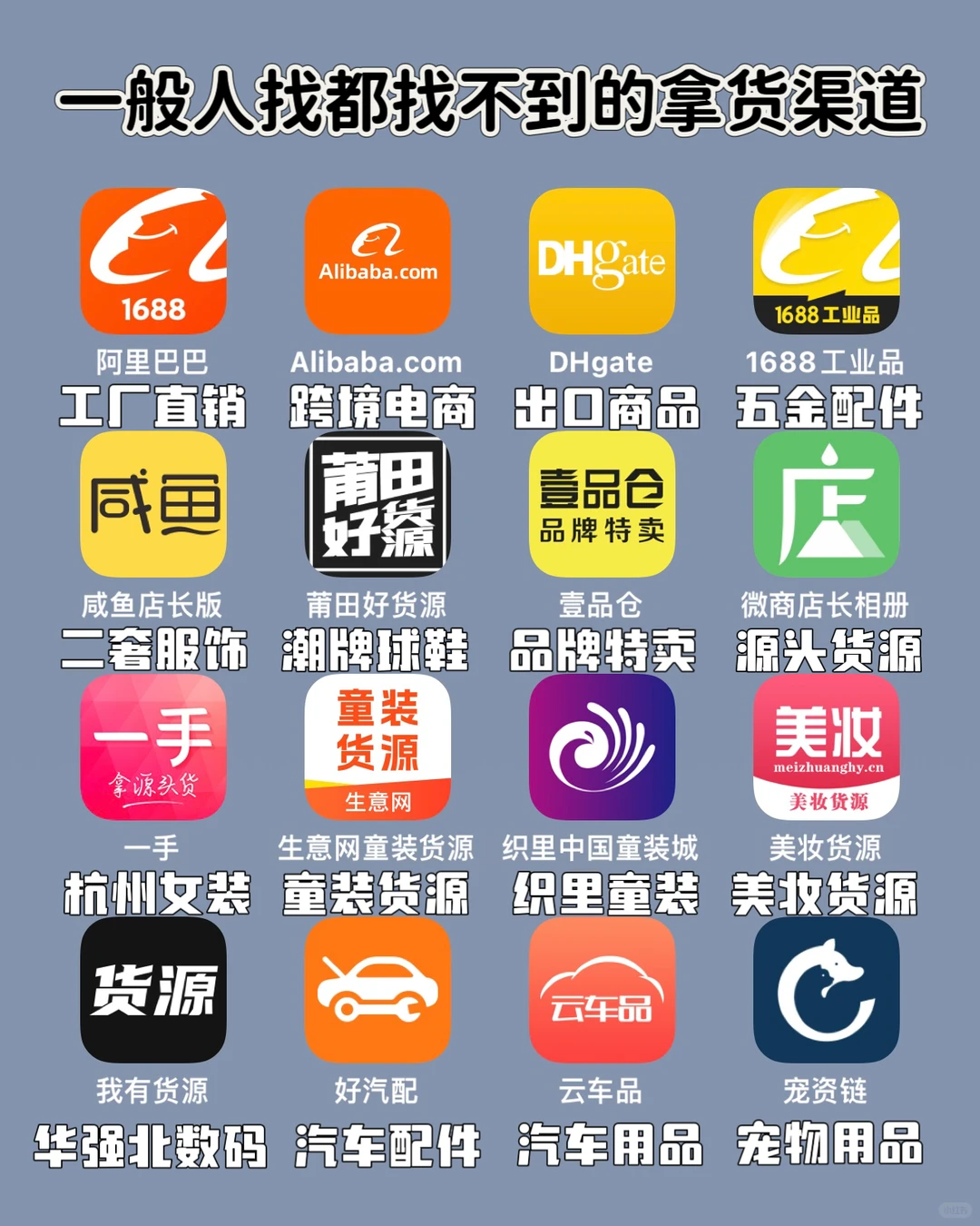 一般人找都找不到的拿货渠道