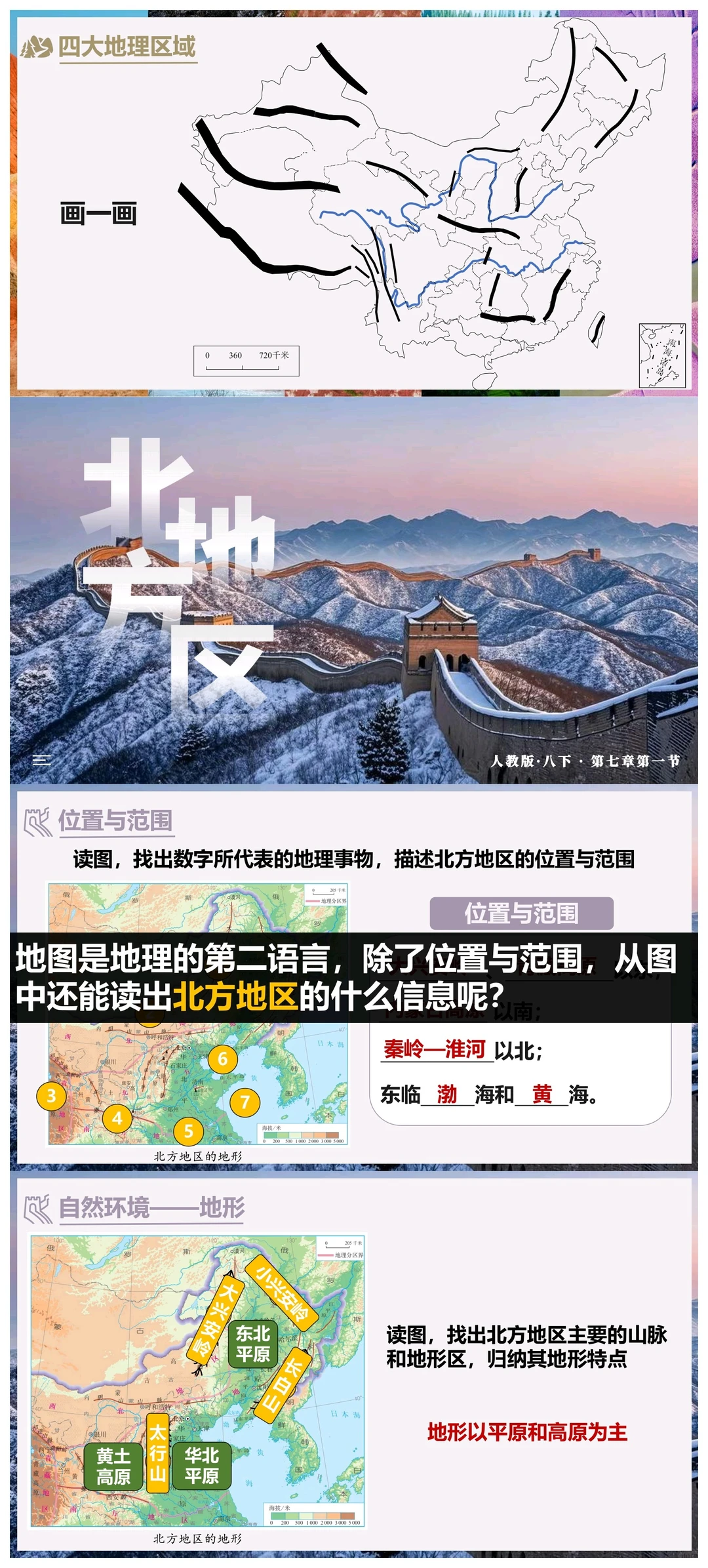 八下地理《北方地区》