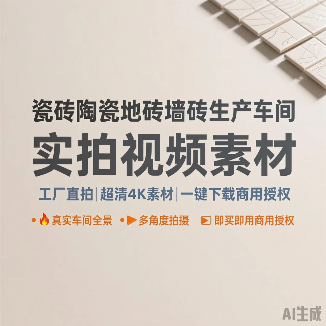 瓷砖生产车间实拍｜建材制造全揭秘