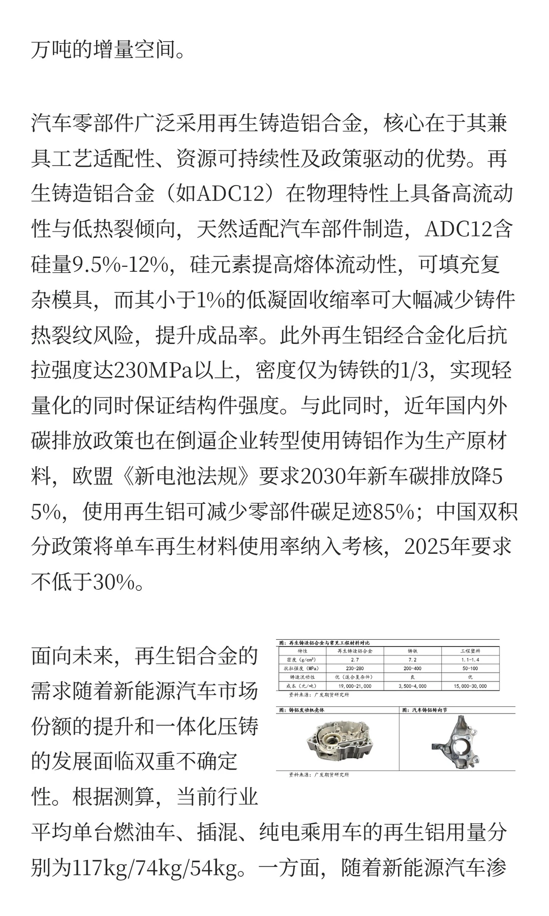 铸造铝合金期货（一）：再生铝谱写低碳篇章