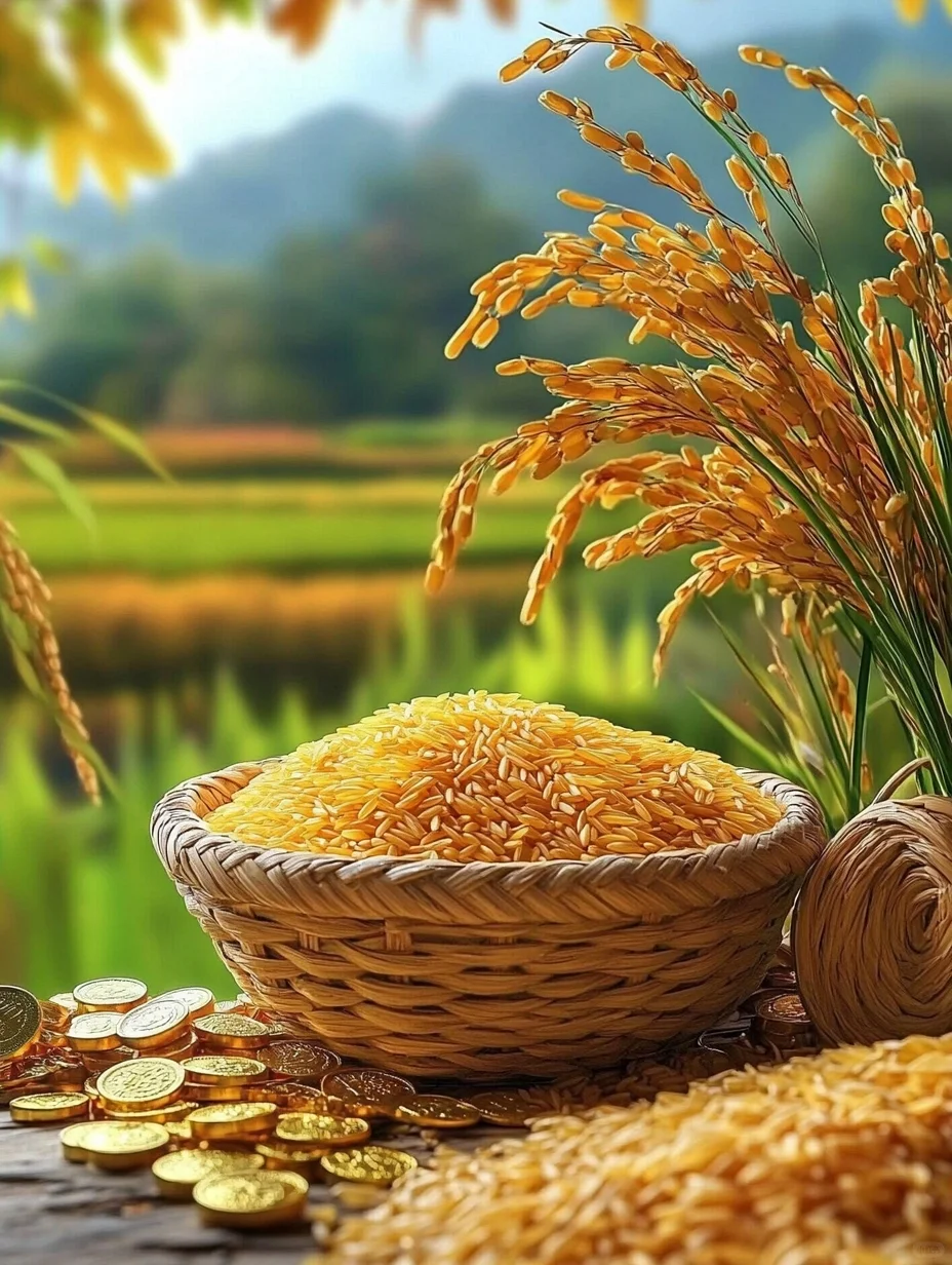 稻谷飘香，五谷丰收，满载而归！