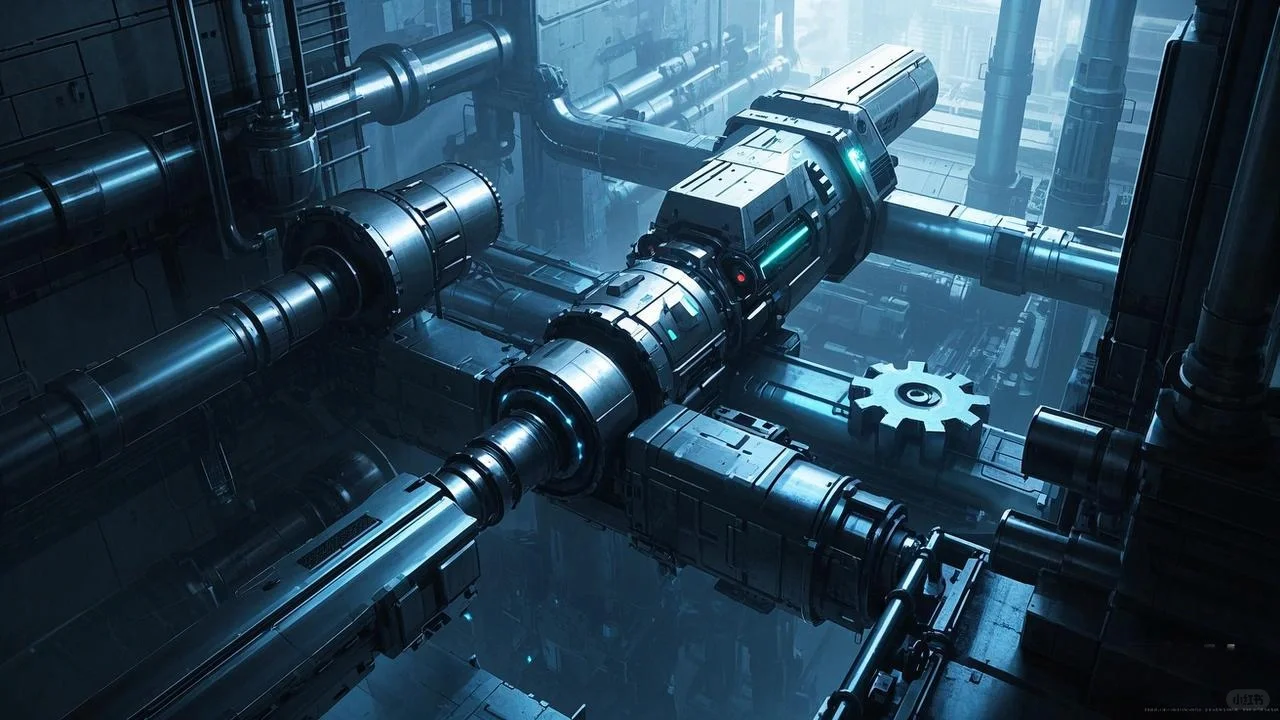 机械齿轮图片，PPT插图，科技机械