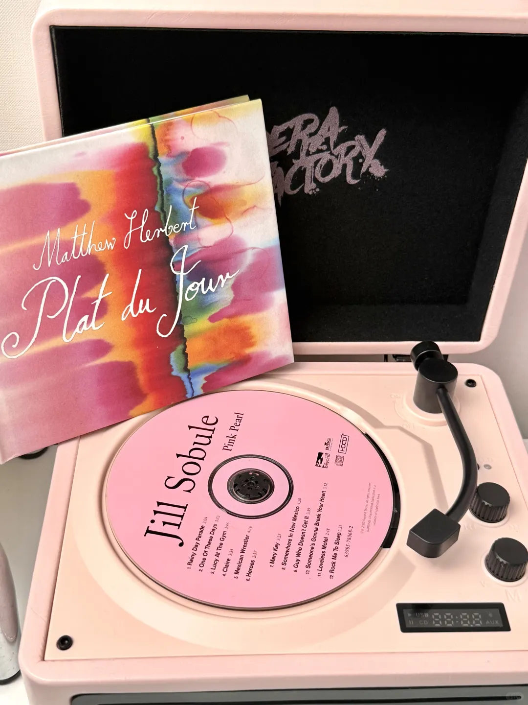 终于等到我心心念念的CD机了?粉粉的好美