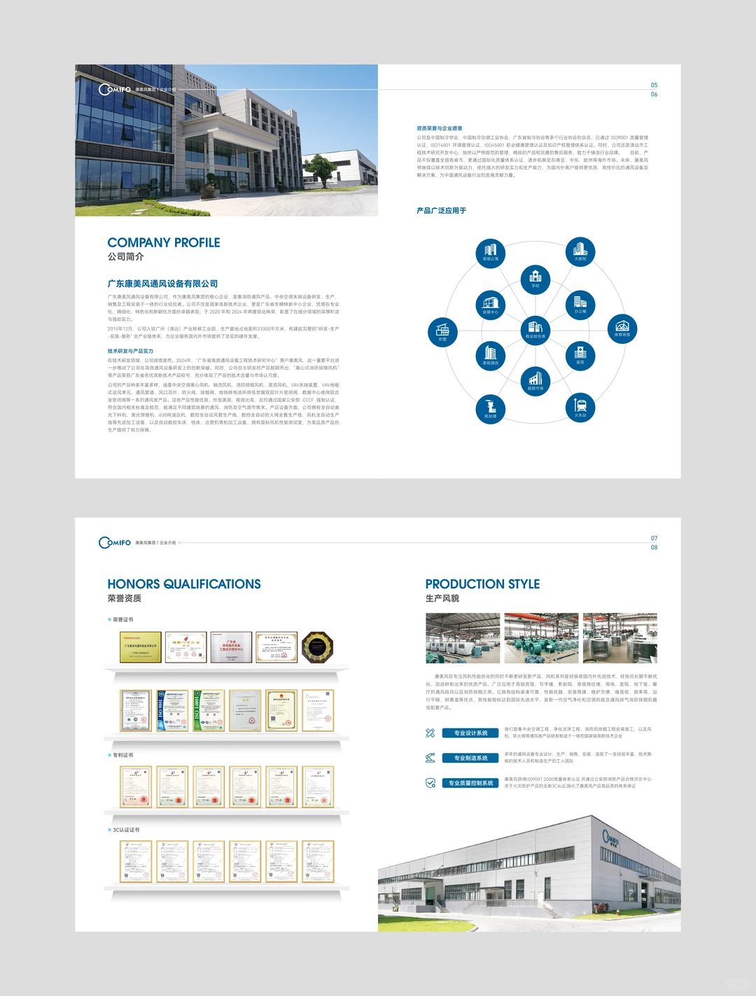 工业风通风设备风机产品画册设计丨简约高级