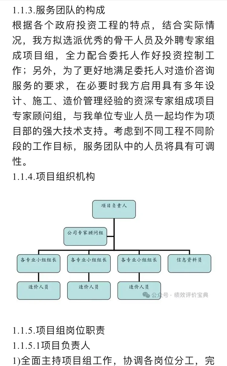 政府投资预算评审项目投标技术服务方案