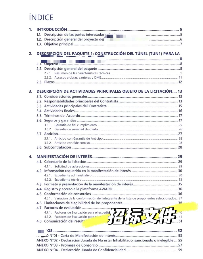 手把手教你看懂西语工程招标文件- 1