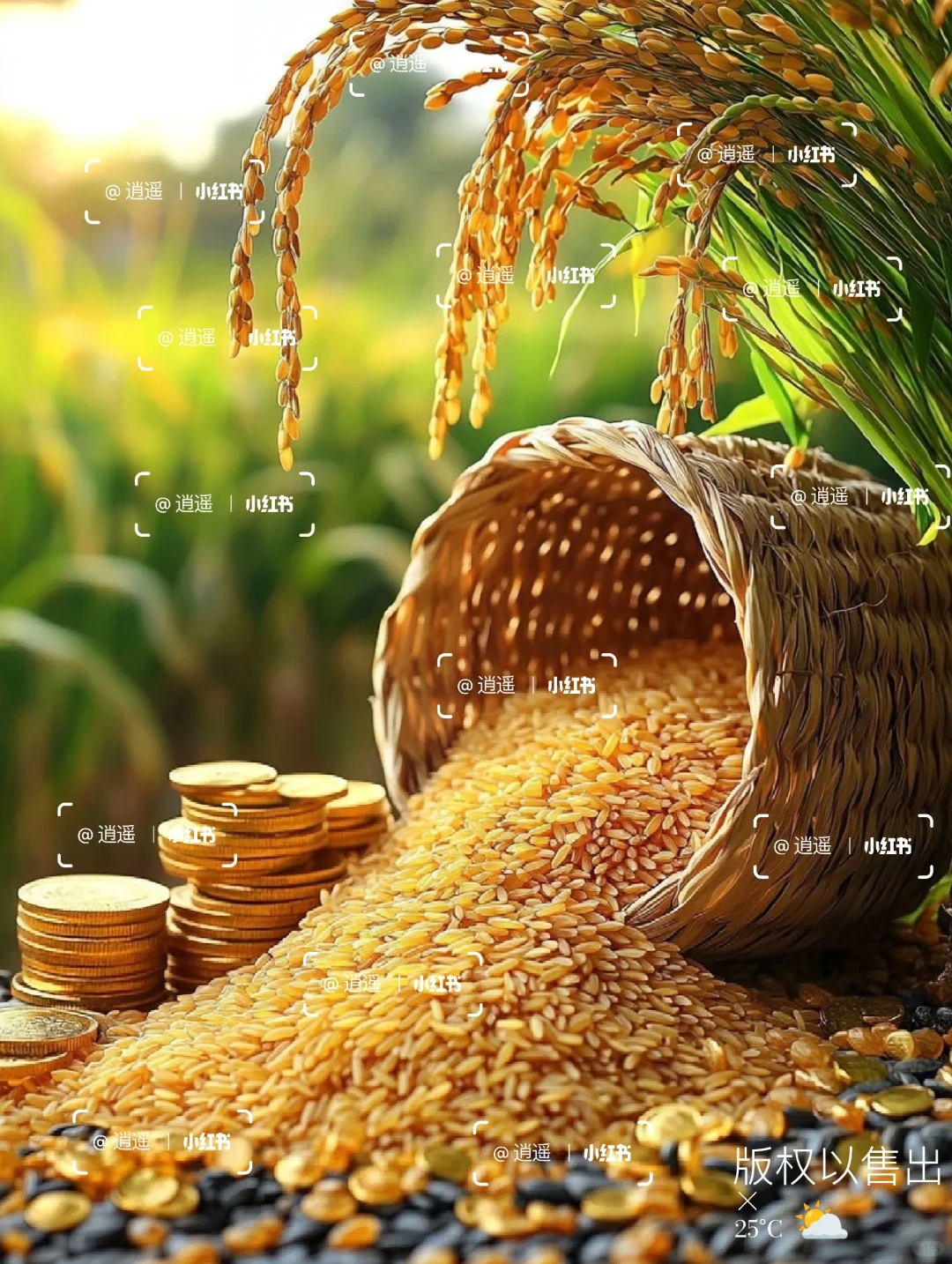 稻谷飘香，五谷丰收，满载而归！