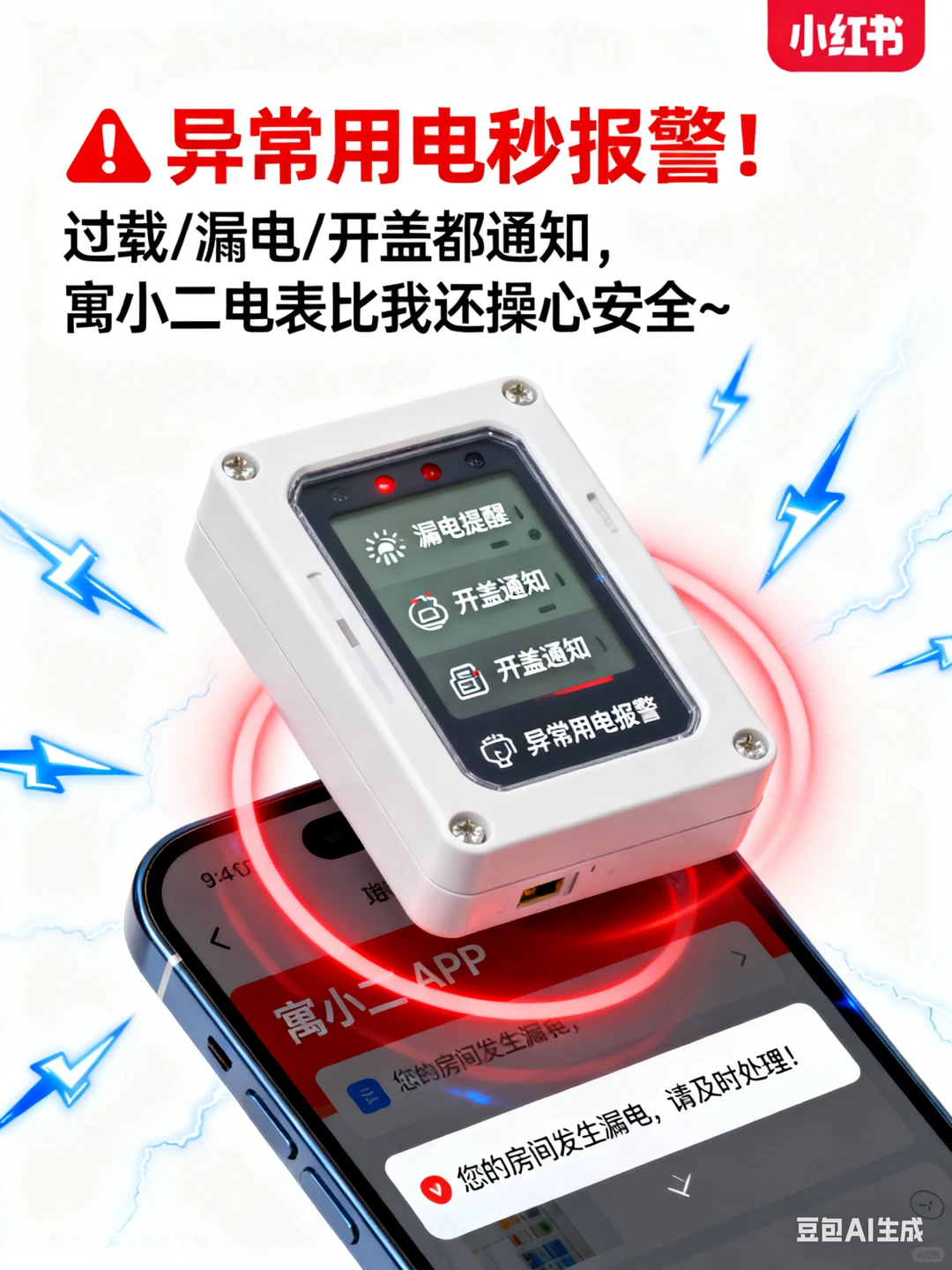 安全预警拉满！寓小二智能电表比我还操心