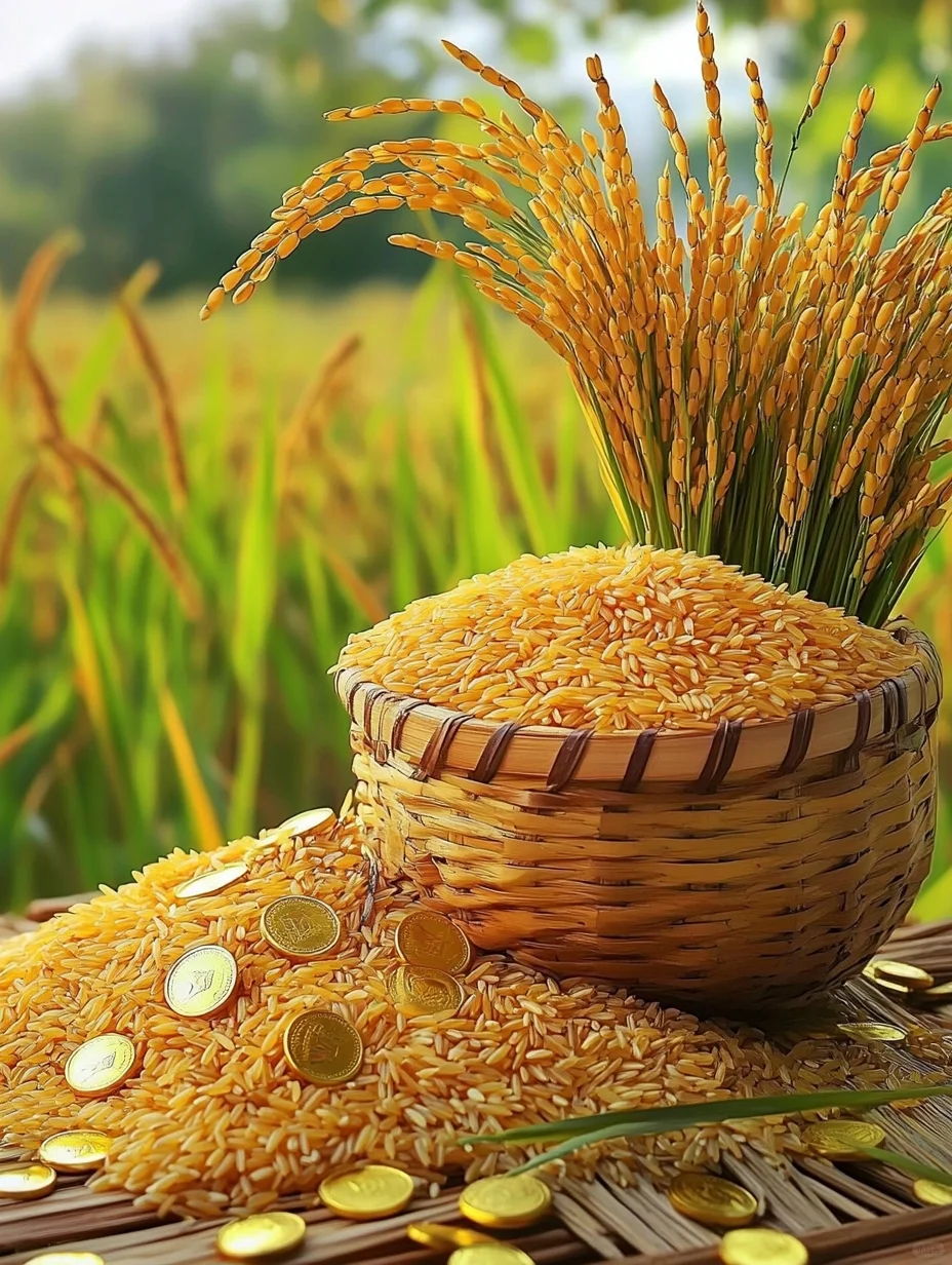 稻谷飘香，五谷丰收，满载而归！