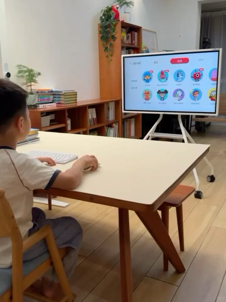 回答提问：大屏远看能护眼，互动怎么办?