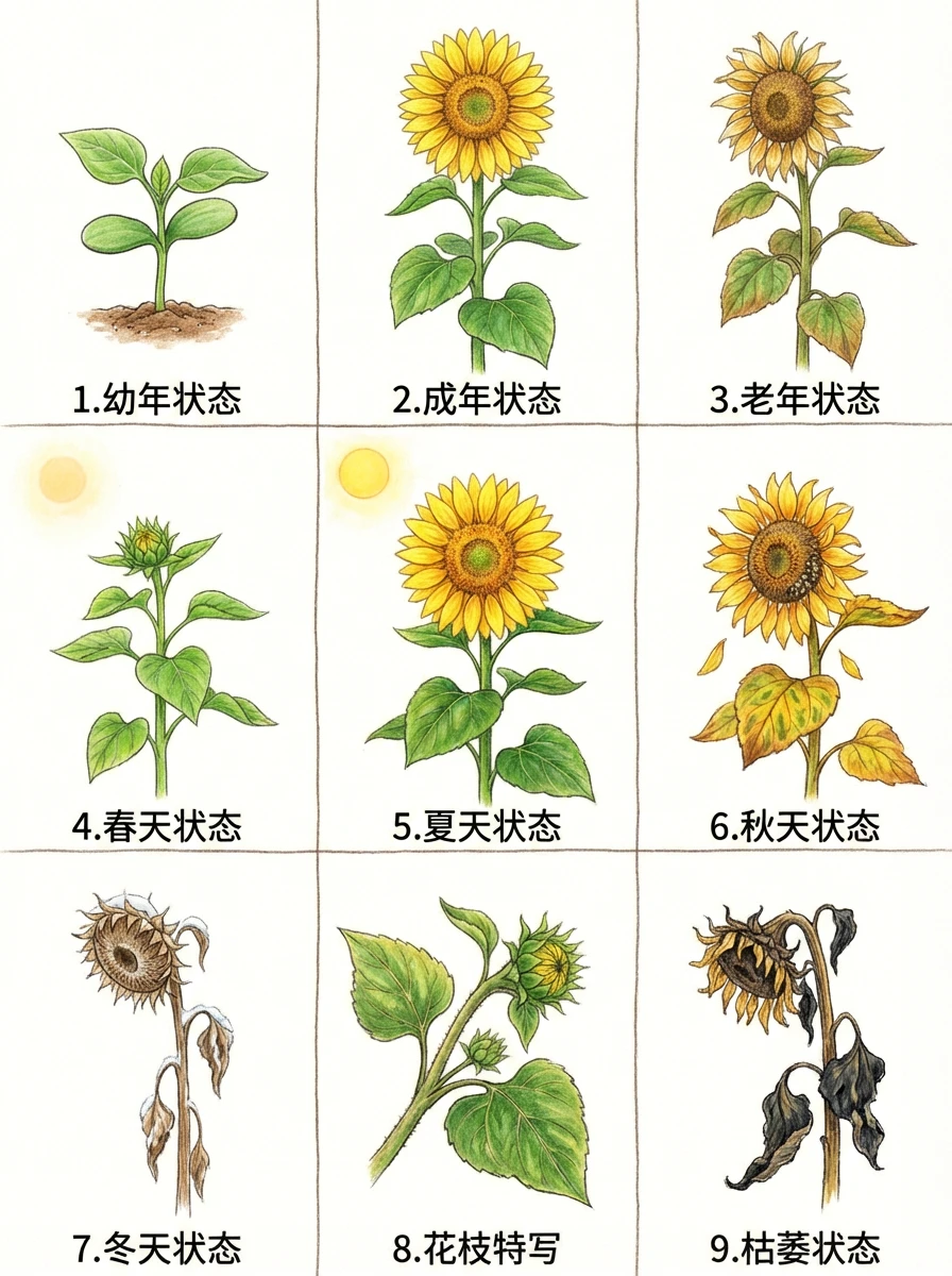 向日葵【植物猪自然笔记】F65