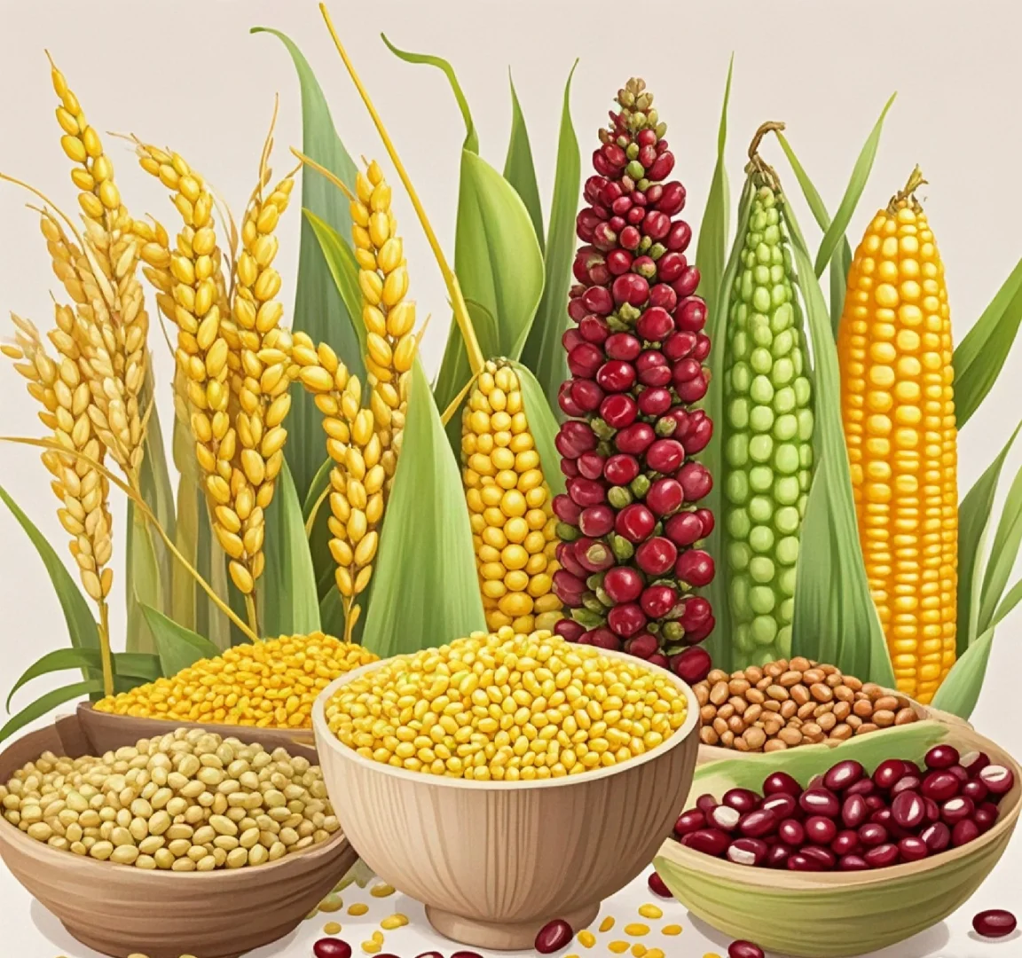 成语：五谷丰登