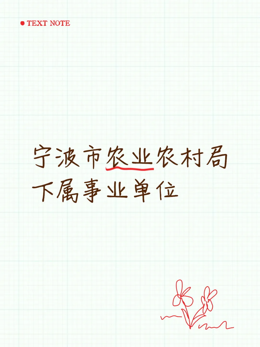 宁波农业农村局下属事业单位招编外人员