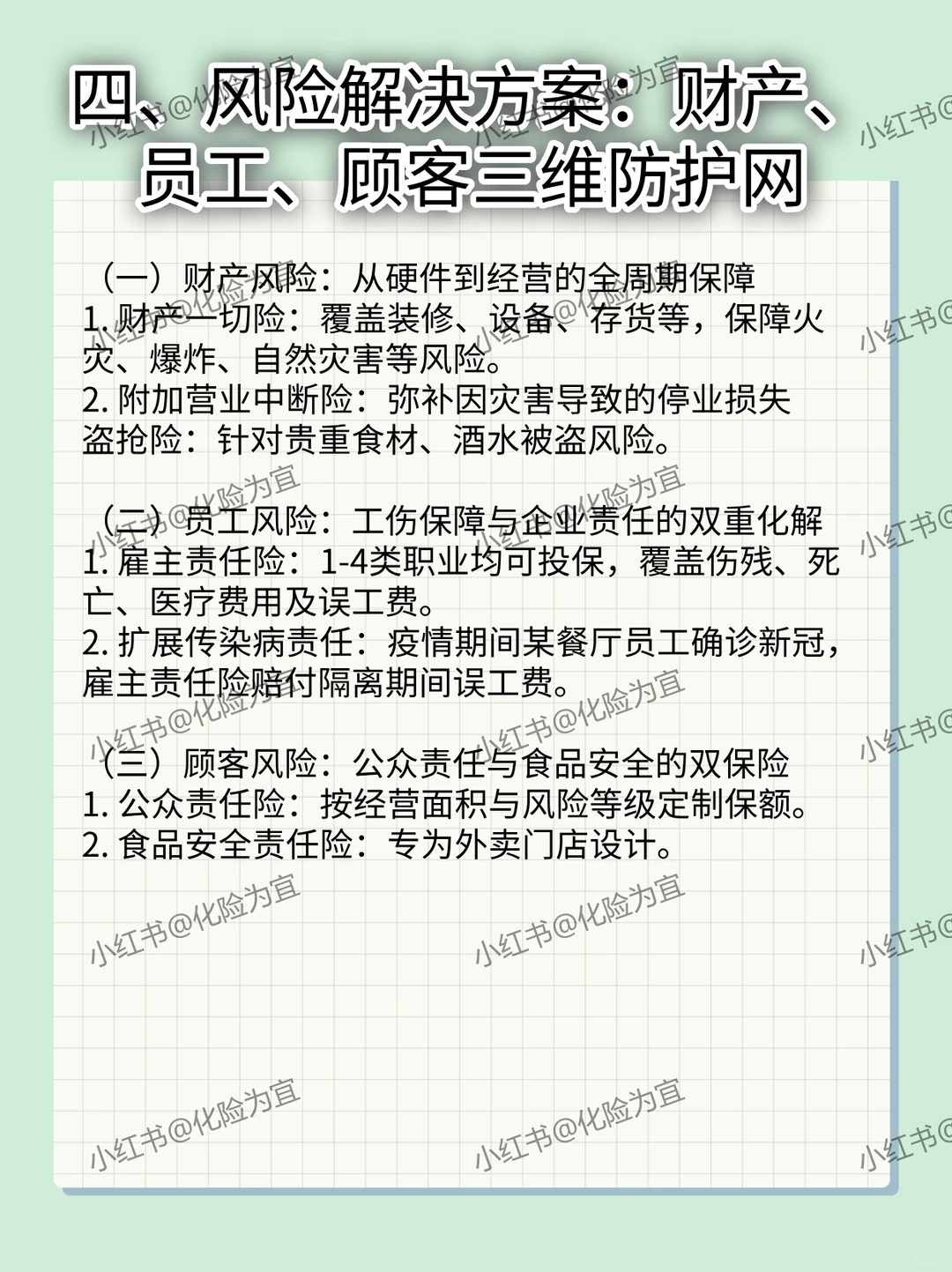 餐饮业财产与人员风险避险指南，先收藏
