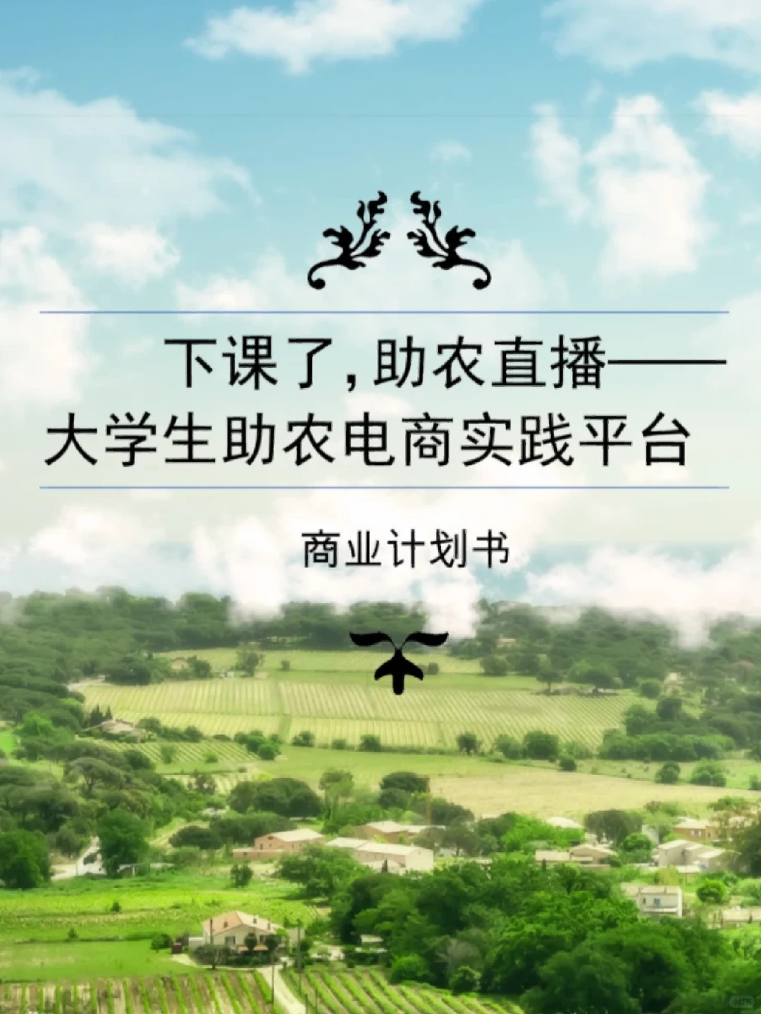 互联网+三创赛创新创业大赛|乡村振兴(助农)