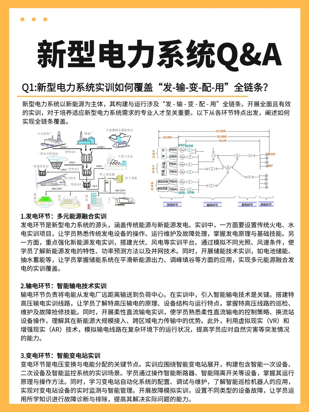 新型电力系统全链条实训攻略来啦?
