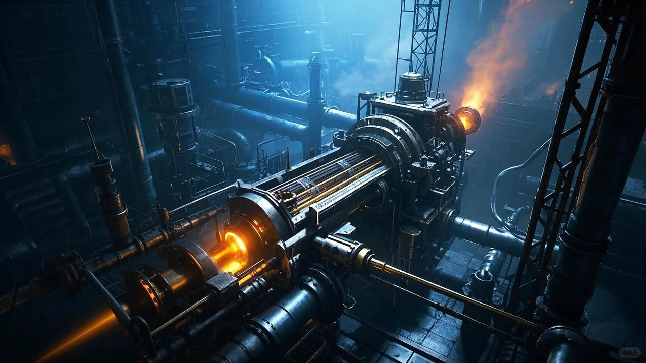 机械齿轮图片，PPT插图，科技机械