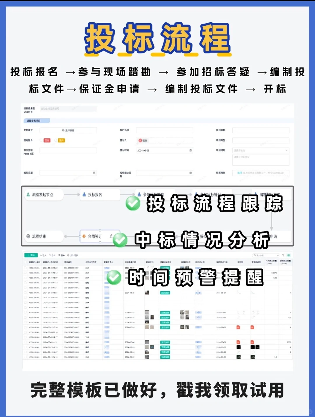 工程人狂喜！全流程管理模板来了?