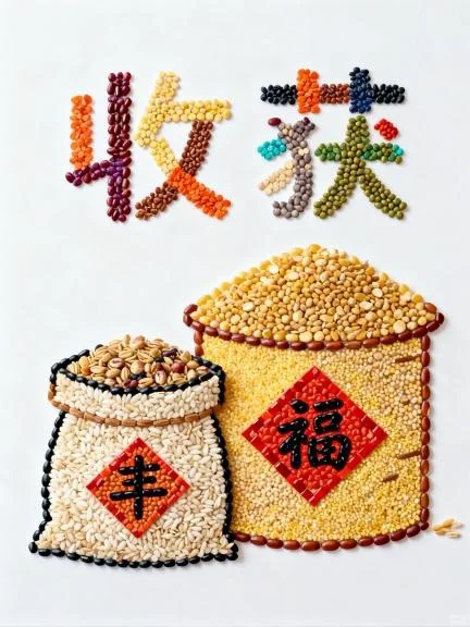 挑战五谷杂粮拼贴画596天|第45个世界粮食日