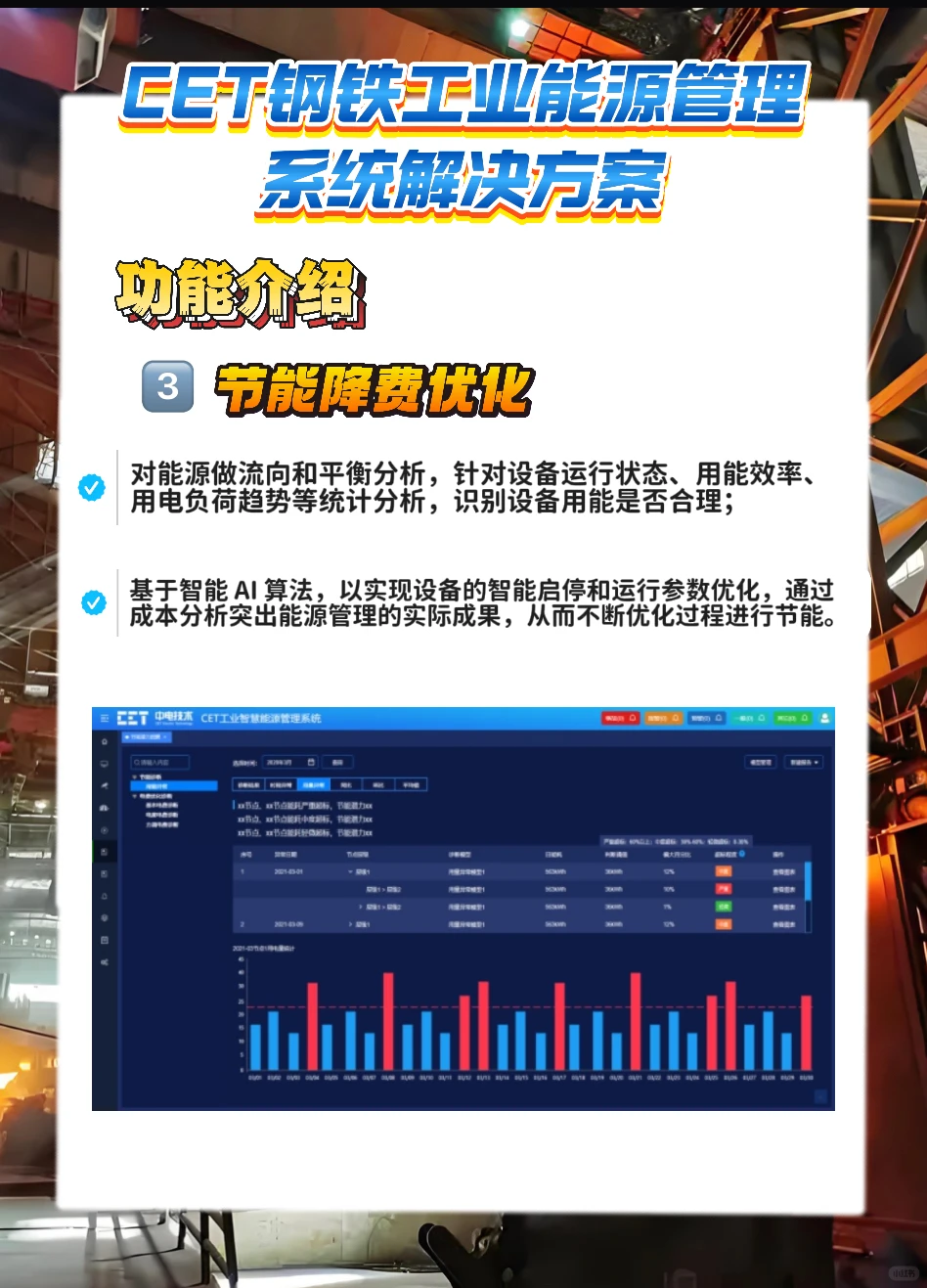钢铁工业能源管理系统解决方案