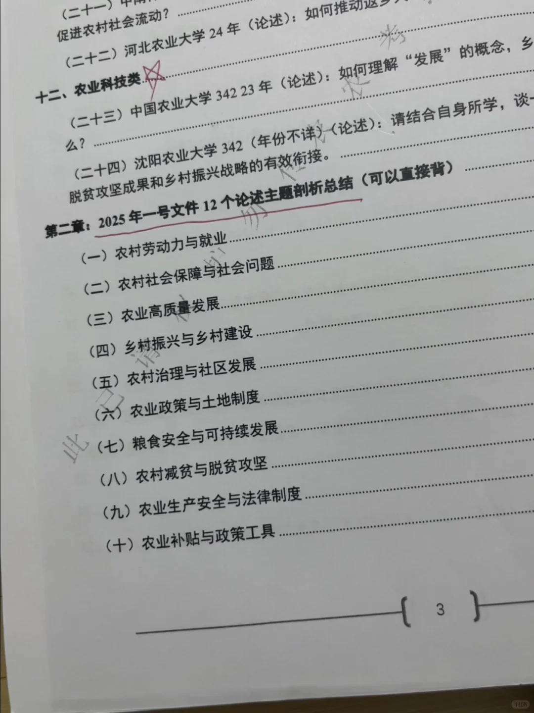 农业管理农村发展考研专业课答题模板怎么用