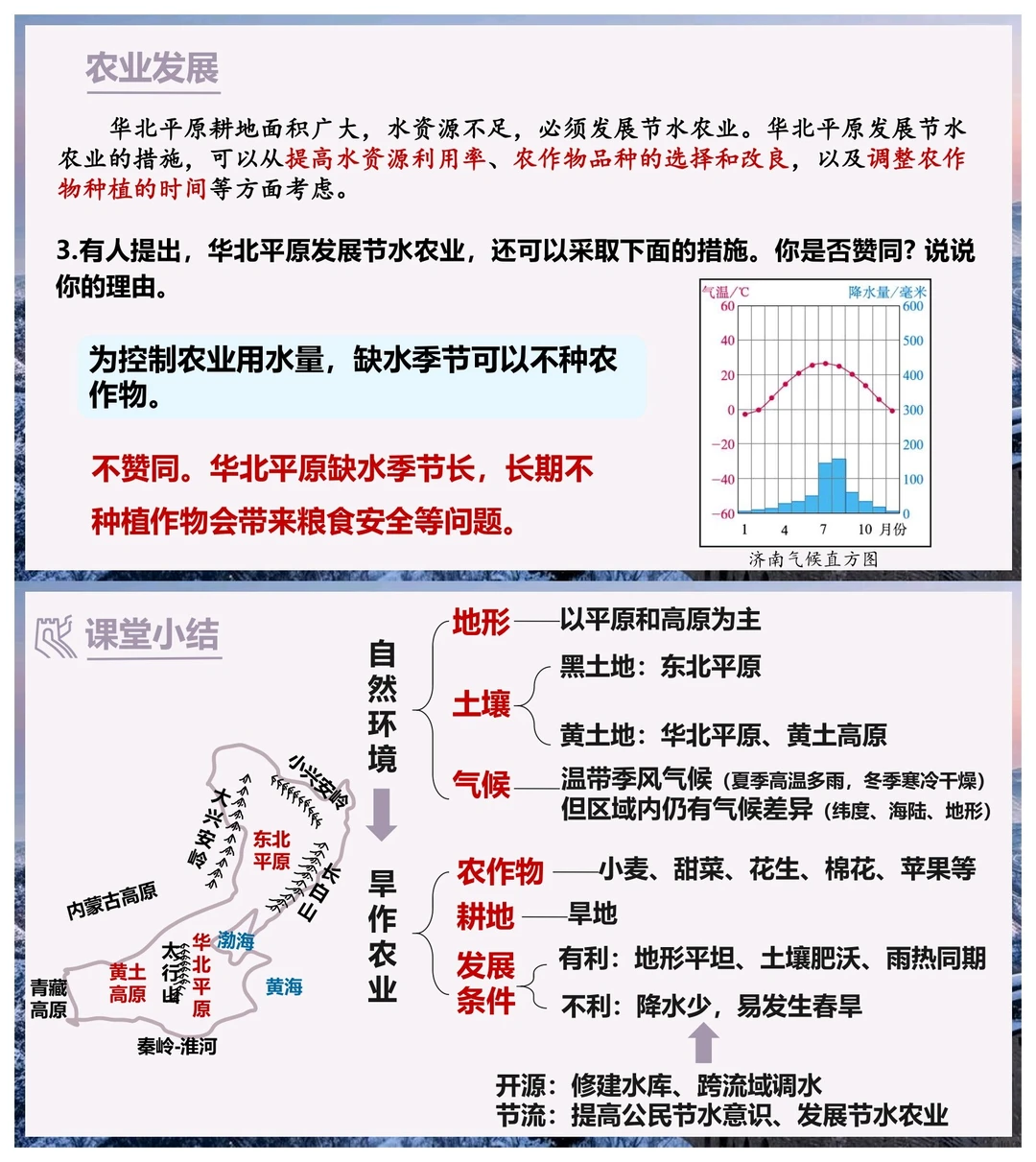 八下地理《北方地区》