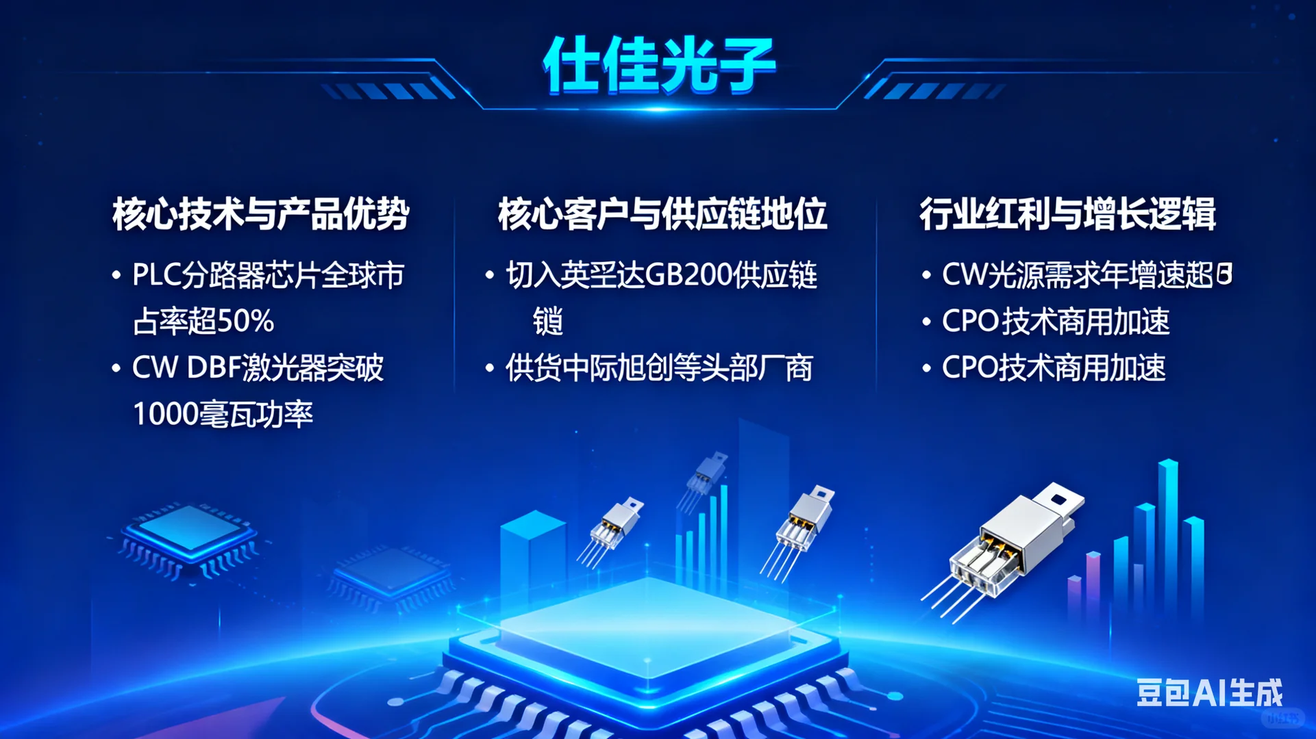 仕佳光子：光器件核心力量，CW光源引领渗透