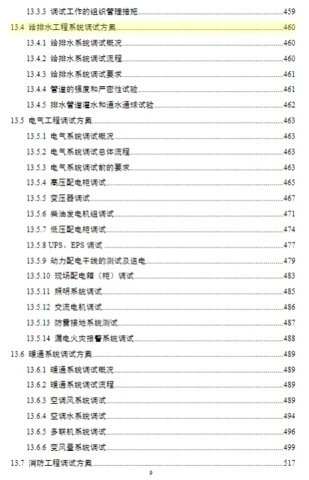 机电工程标书范本分享