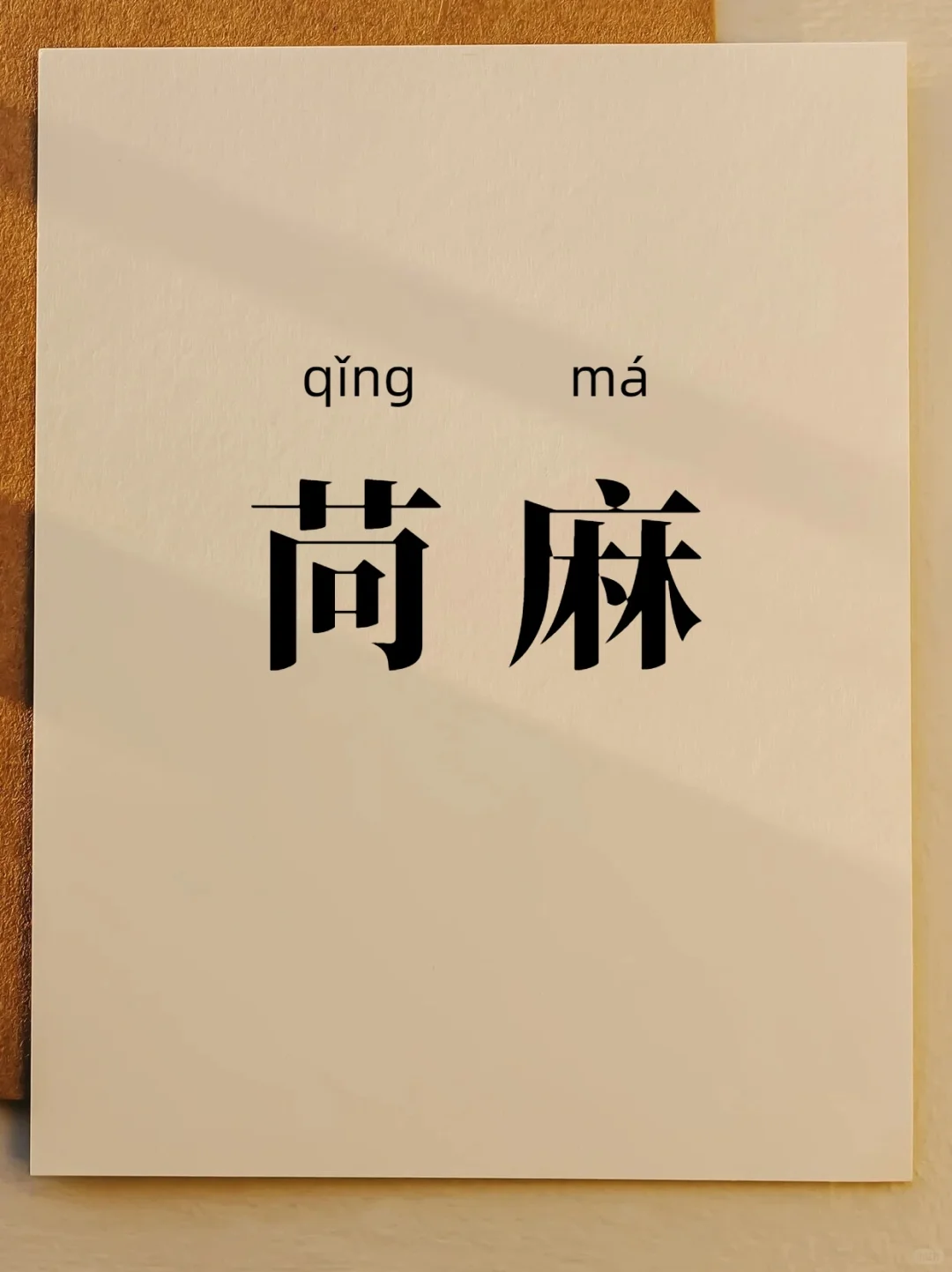 每天认识生僻字|苘麻