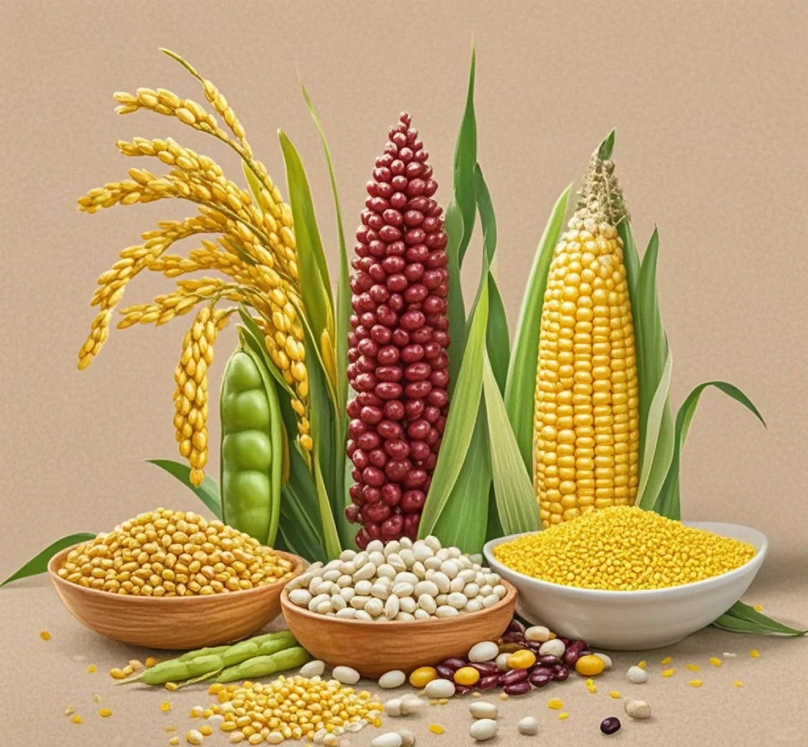 成语：五谷丰登