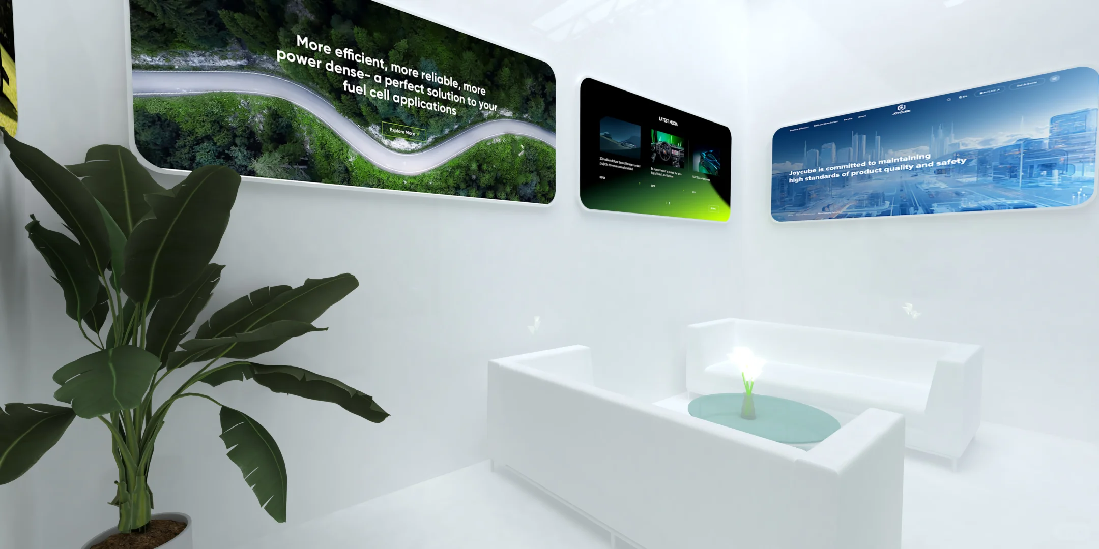 绿色系展台设计！聚碳科技・低碳展台！