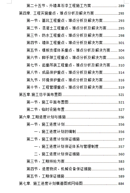 3000页+图文并茂厂房工程技术标投标施组方案