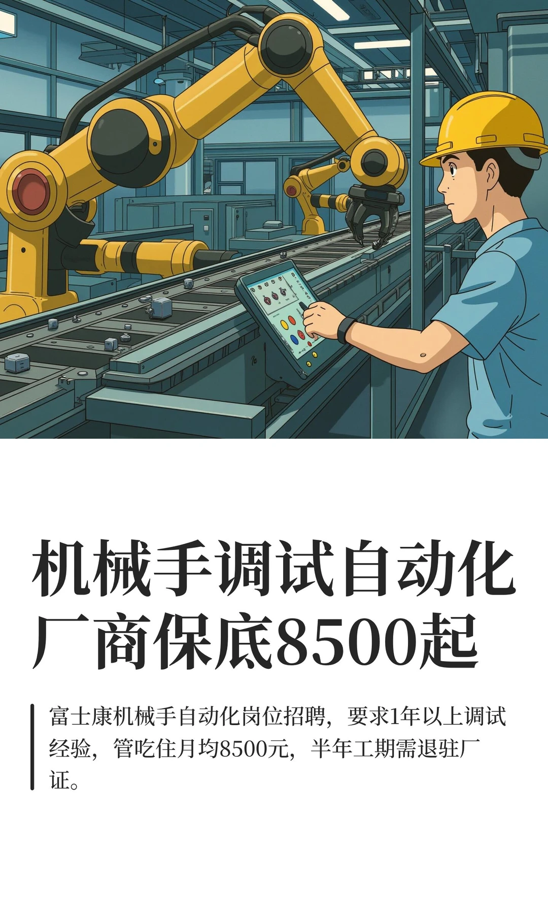 机械手调试自动化厂商保底8500起