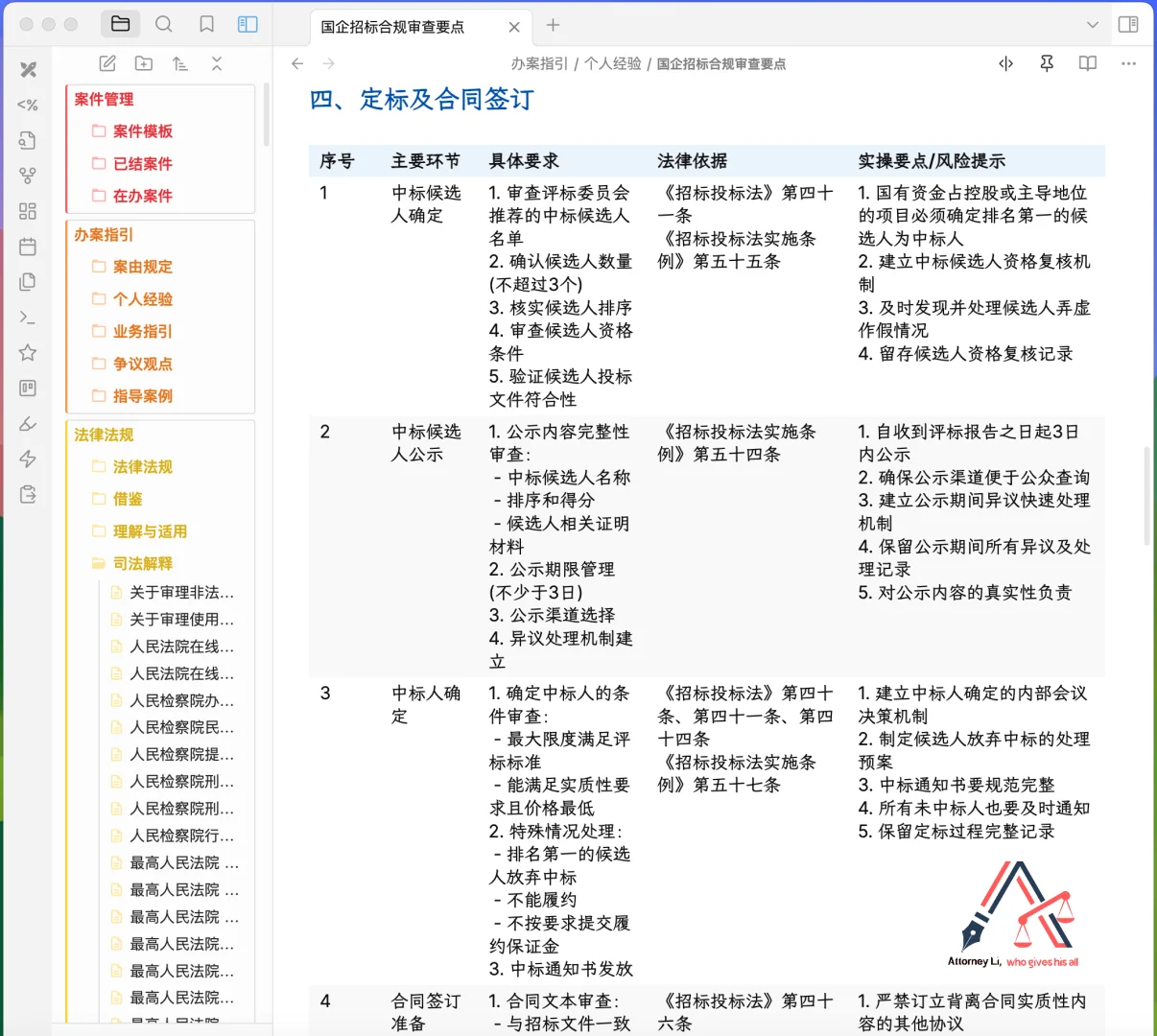 国企招标实务操作要点分享