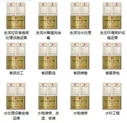 企业的服务资质办理中