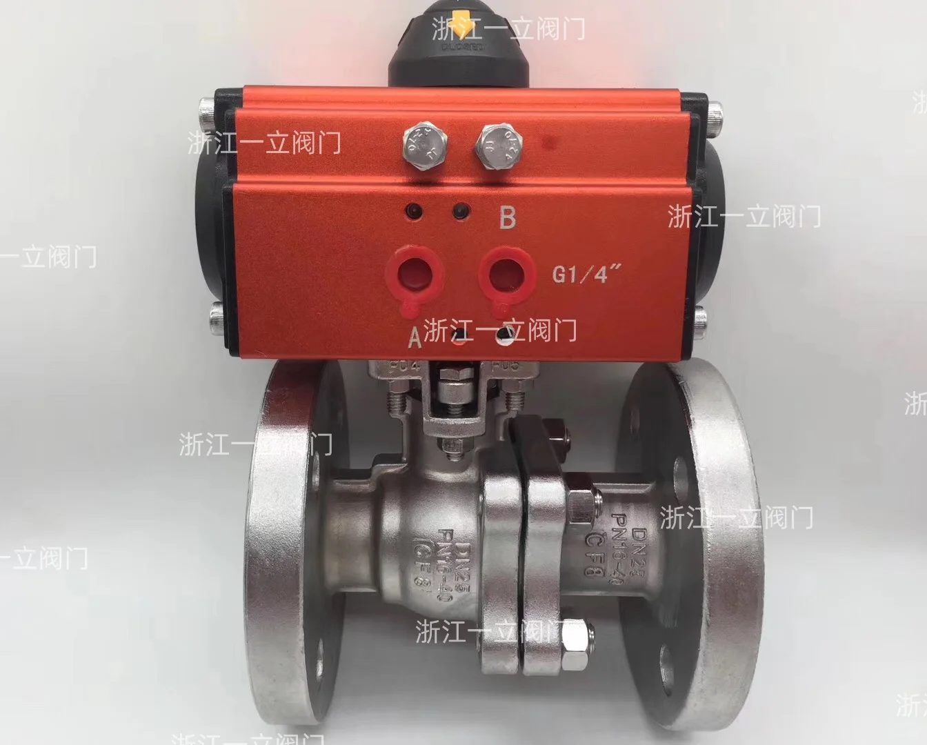 气动球阀是球阀配上气动执行器