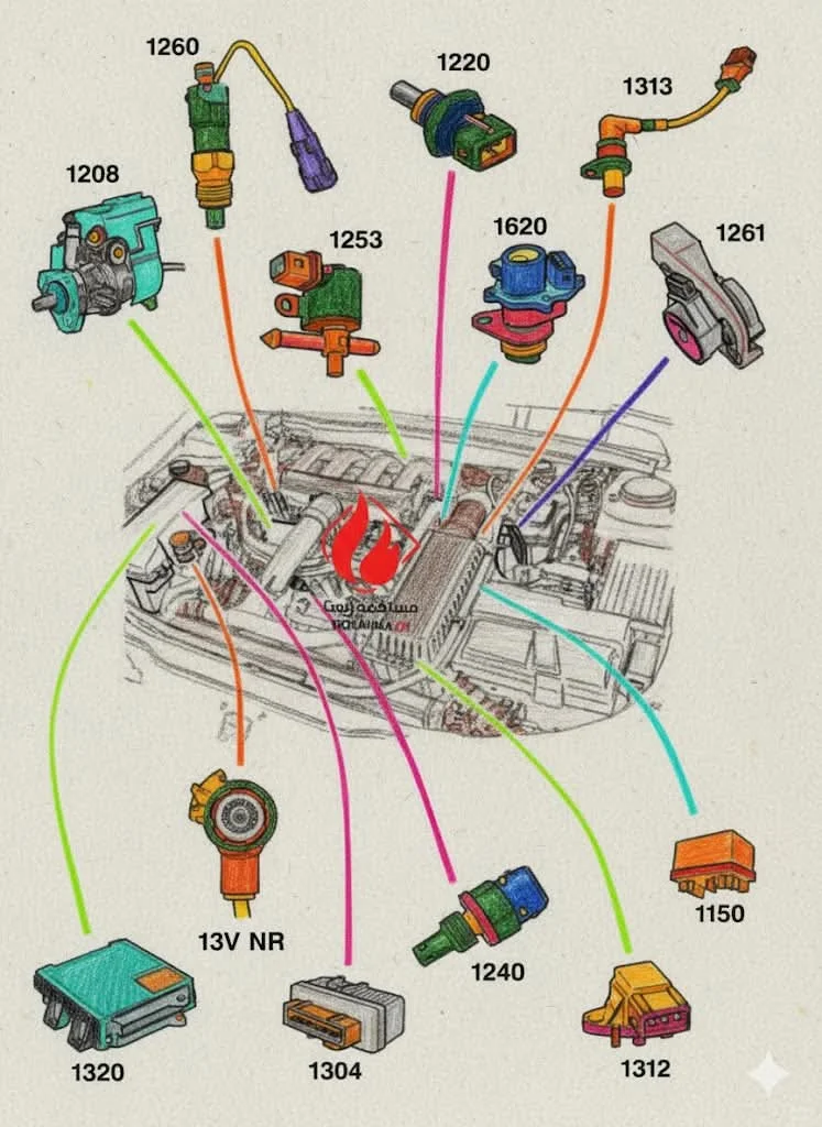 常见发动机传感器及其故障代码