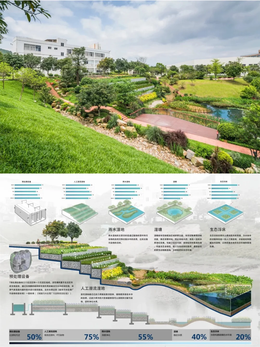 低本高效海绵方案：广东清远飞来峡海绵公园
