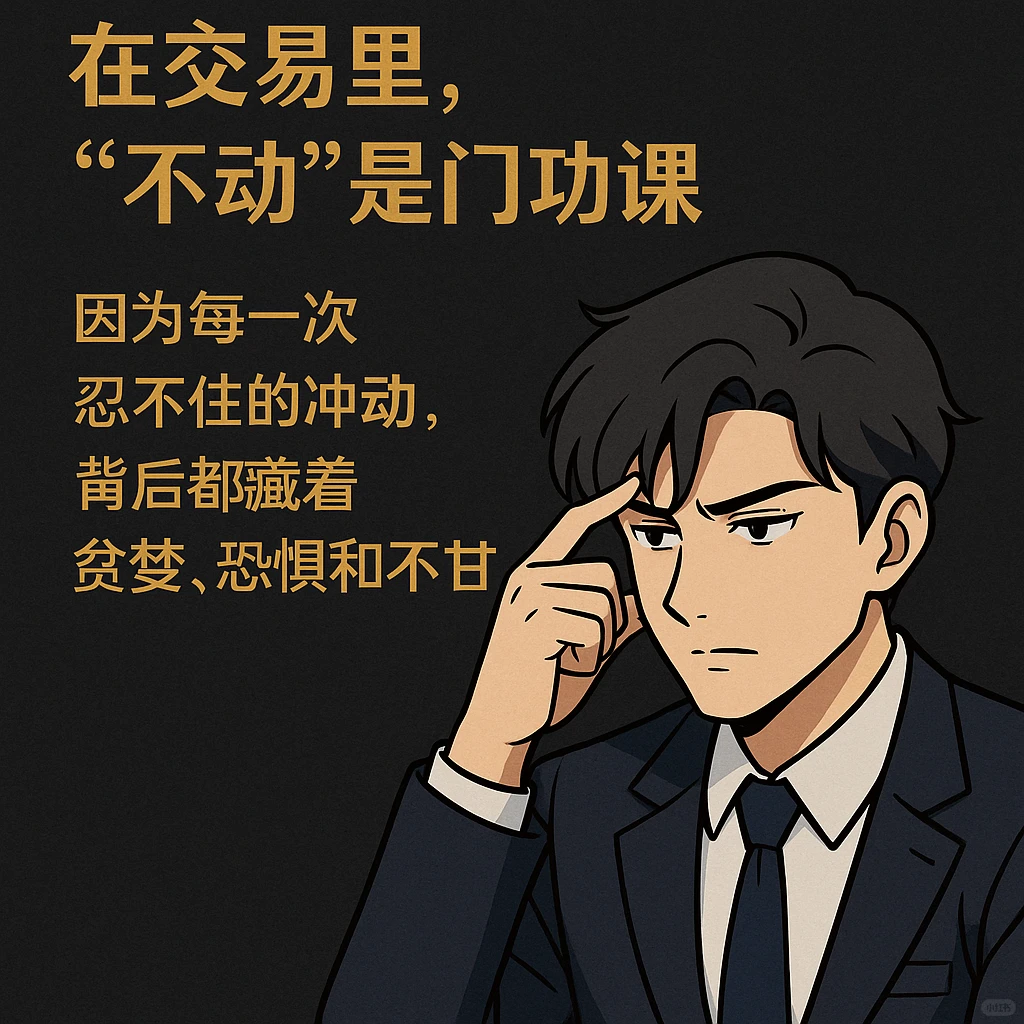 看懂趋势不难，难的是在震荡中不动。