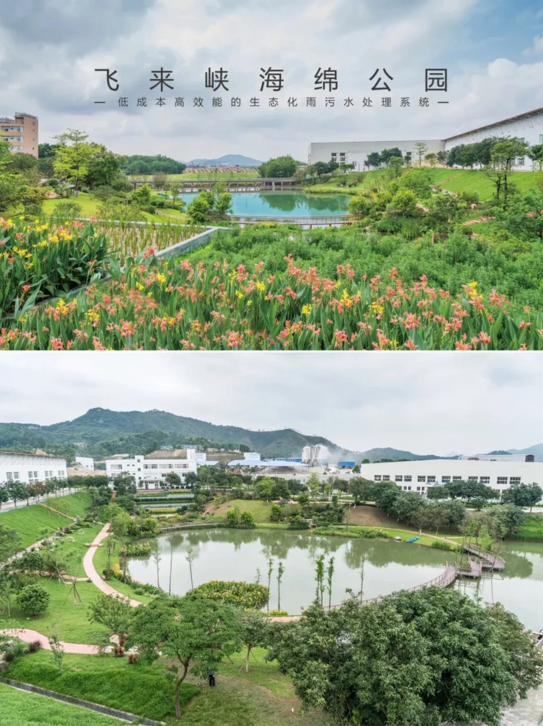 低本高效海绵方案：广东清远飞来峡海绵公园
