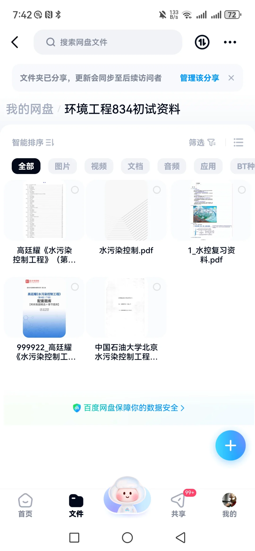 分享中国石油大学（北京）环境工程初试资料