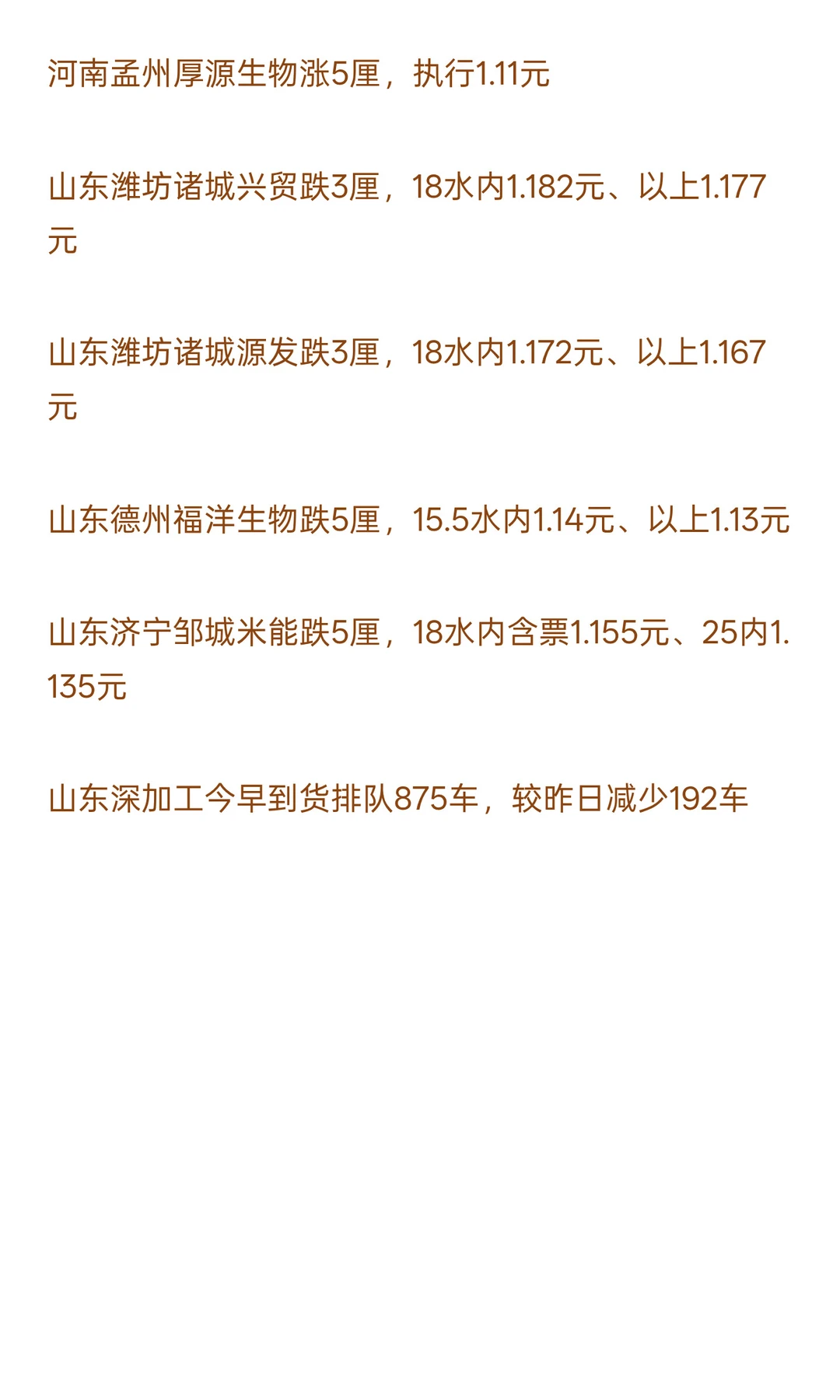 11月27日最新小麦玉米价格