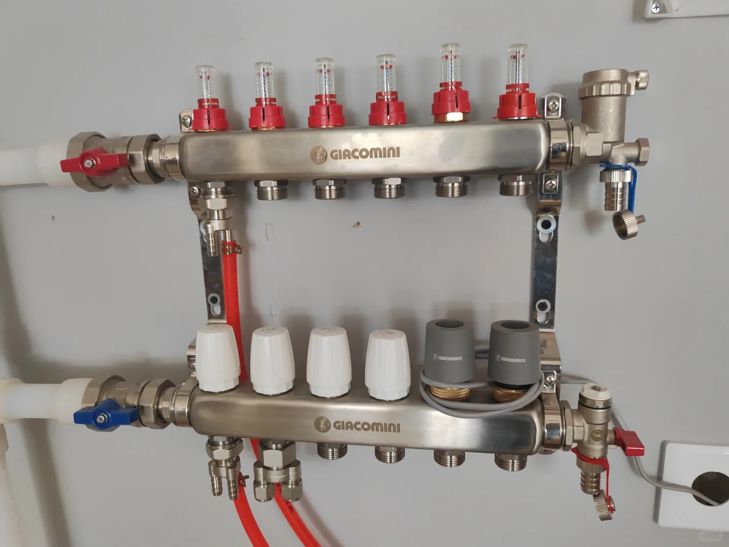 嘉科米尼不锈钢流量计分集水器R553CFS