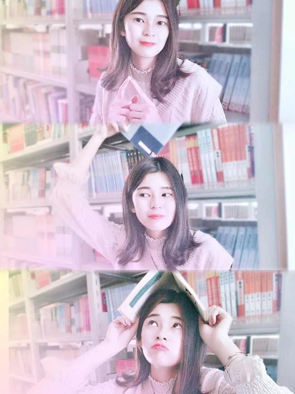 学校图书馆to摆拍