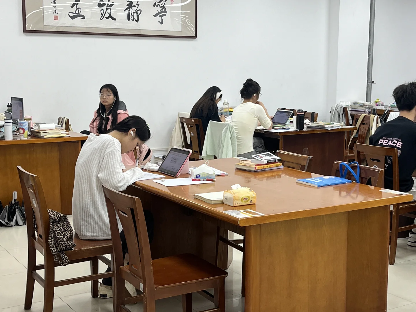 在这里真的好好学！图书馆自习室