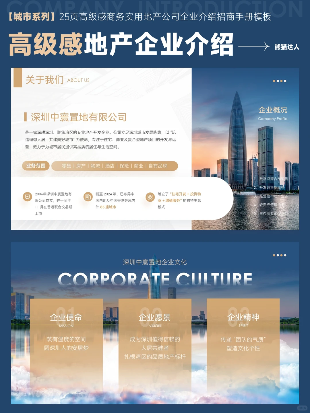 满屏高级感的企业介绍,谁懂啊?