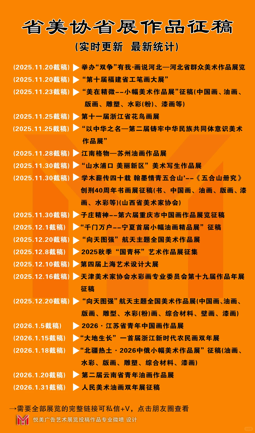 省美协省展、市展作品展览征稿